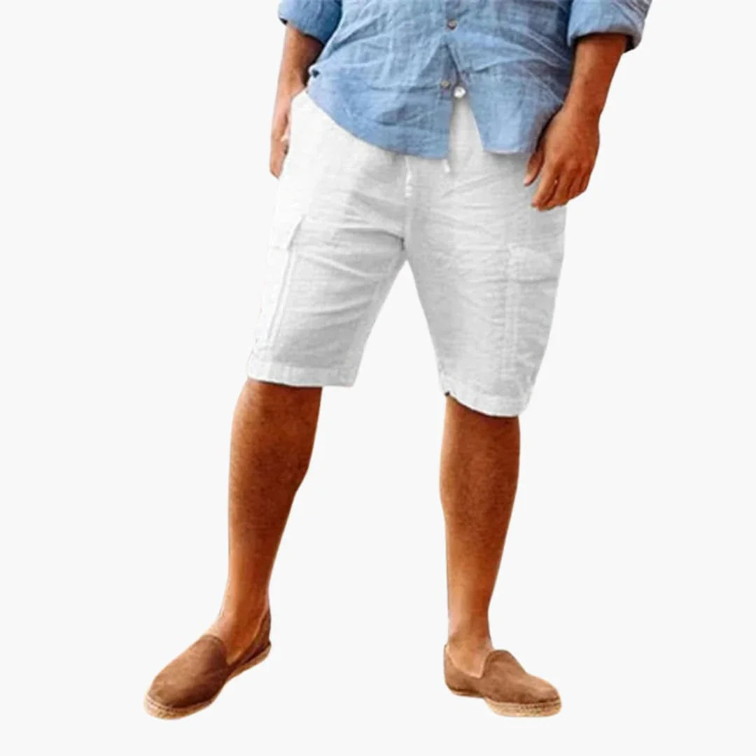 Bavane | Men's Linen Shorts with Side Pockets for Summer Wear