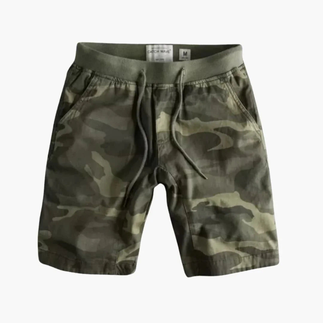Bavane | Cargo Shorts for Men - Camouflage Look with Drawstring
