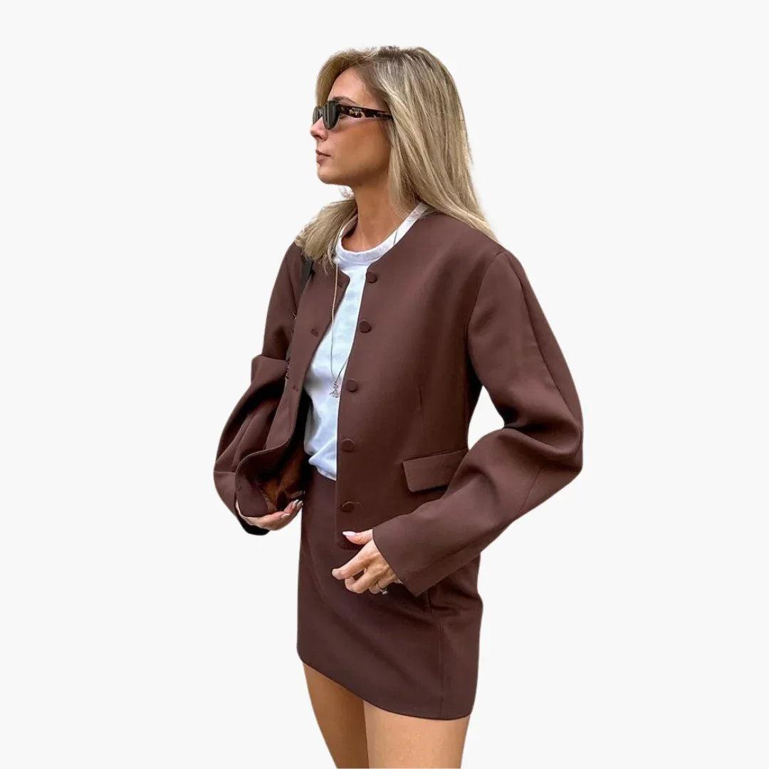 Bavane | Cropped Blazer for Women  Fashionable Cut for Any Outfit