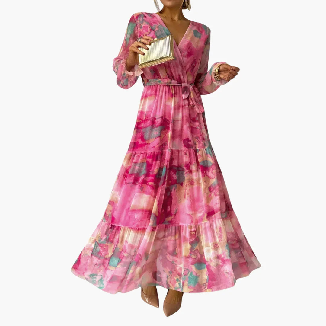 Bavane | Long-Sleeved Summer Dress - Women's Fashion for Sunny Days