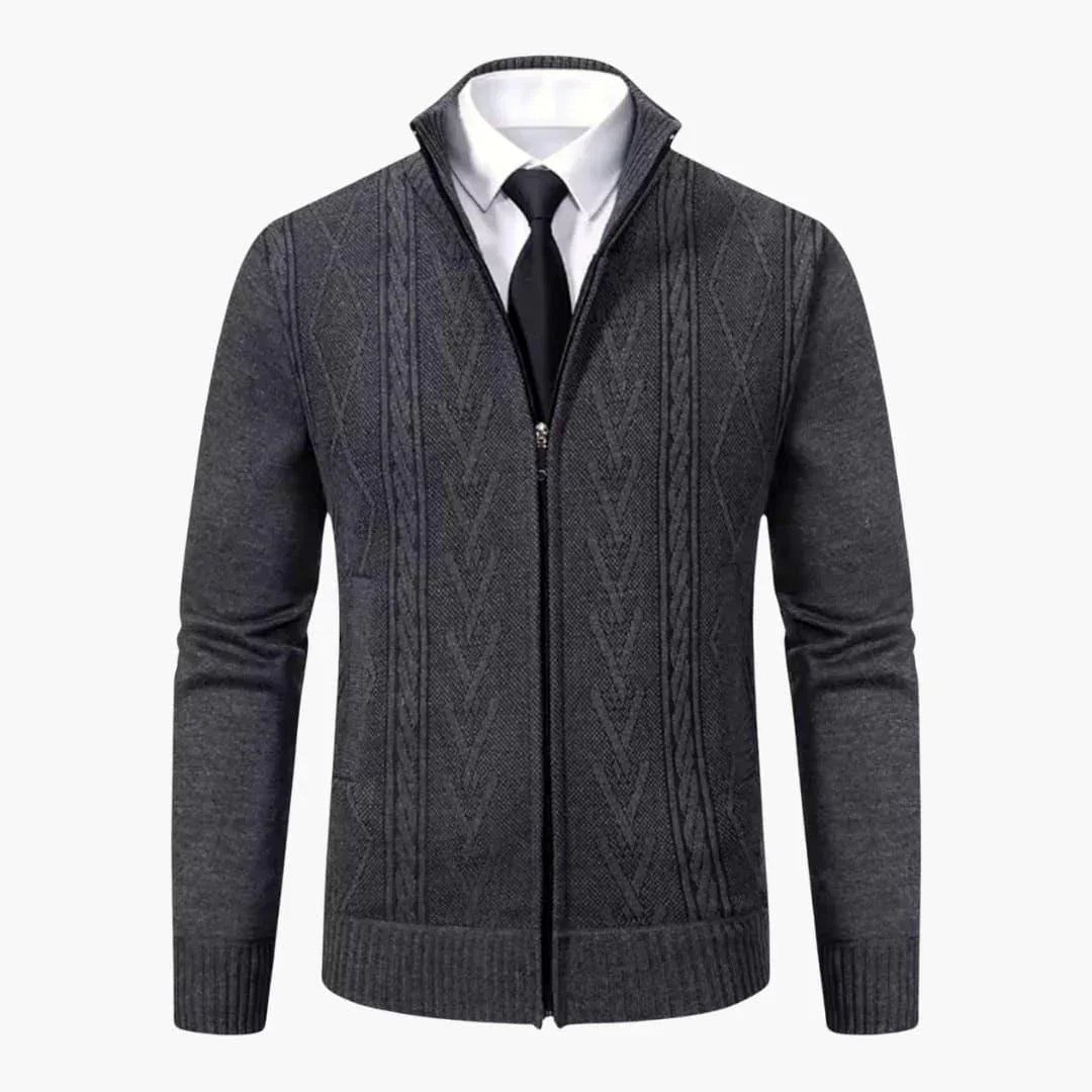 Cashmere-Lined Cardigan for Men  Warm & Elegant