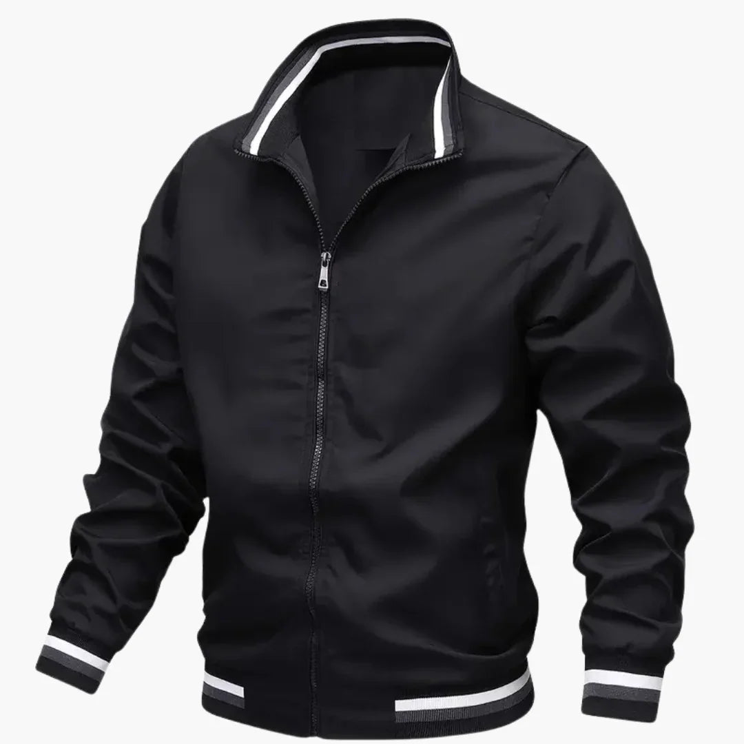 Bavane | Men's Jacket with Rib Details and Front Zipper