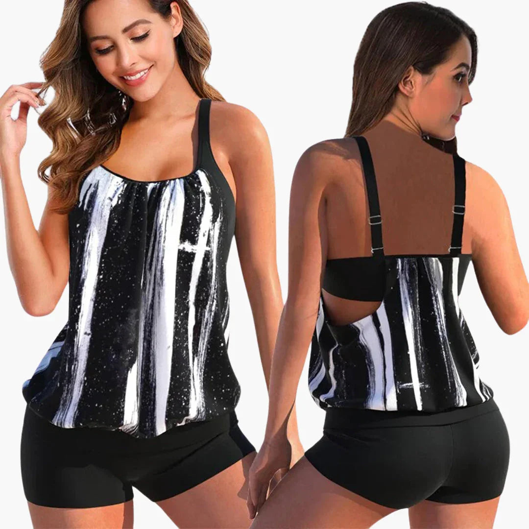 Bavane | Tankini Set for Women - with Tummy Control Effect and Adjustable Straps