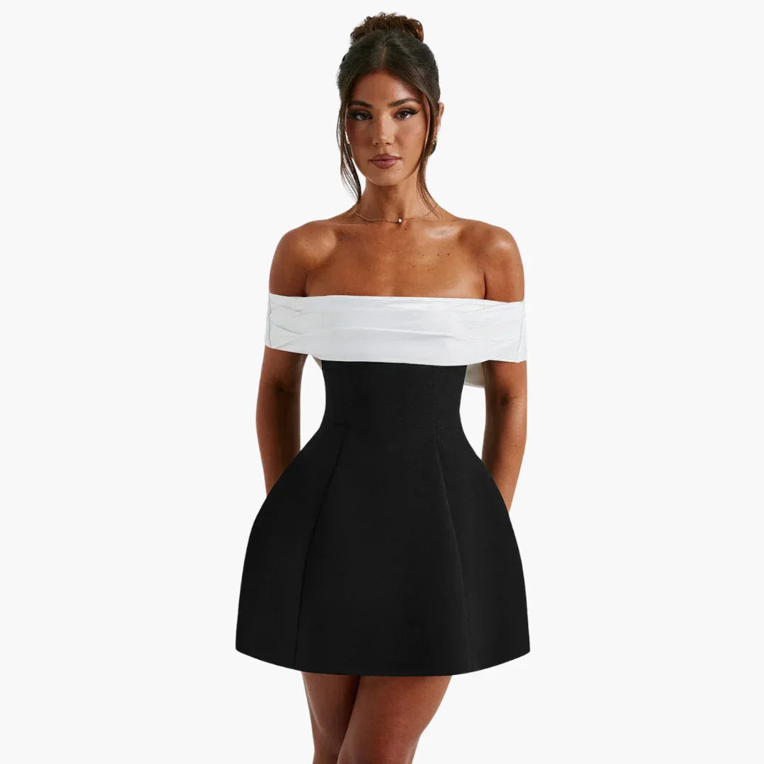 Bavane | Elegant Black Dress for Women with Bow Detail at the Back