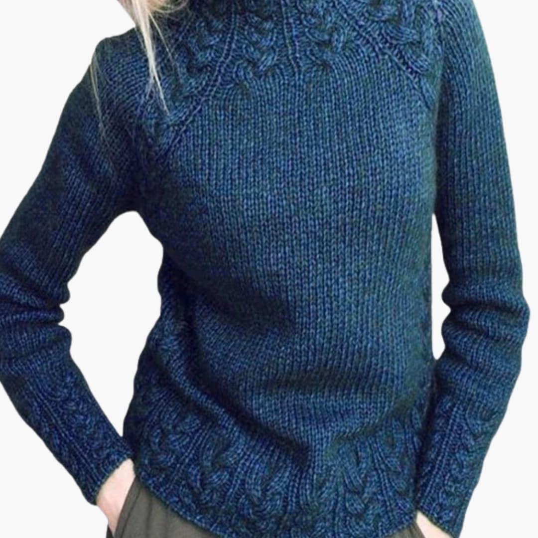 Bavane | Women's Sweater with Turtleneck and Textured Knit