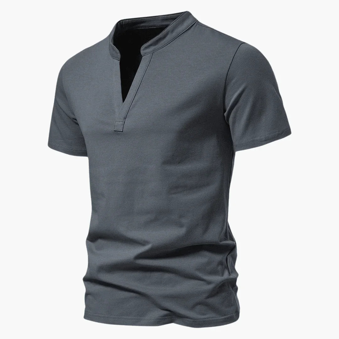 Men's V-Neck T-Shirt Made of Breathable Cotton