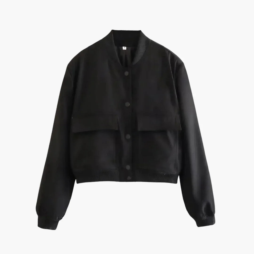 Bavane | Women's Utility Bomber Jacket with Large Pockets