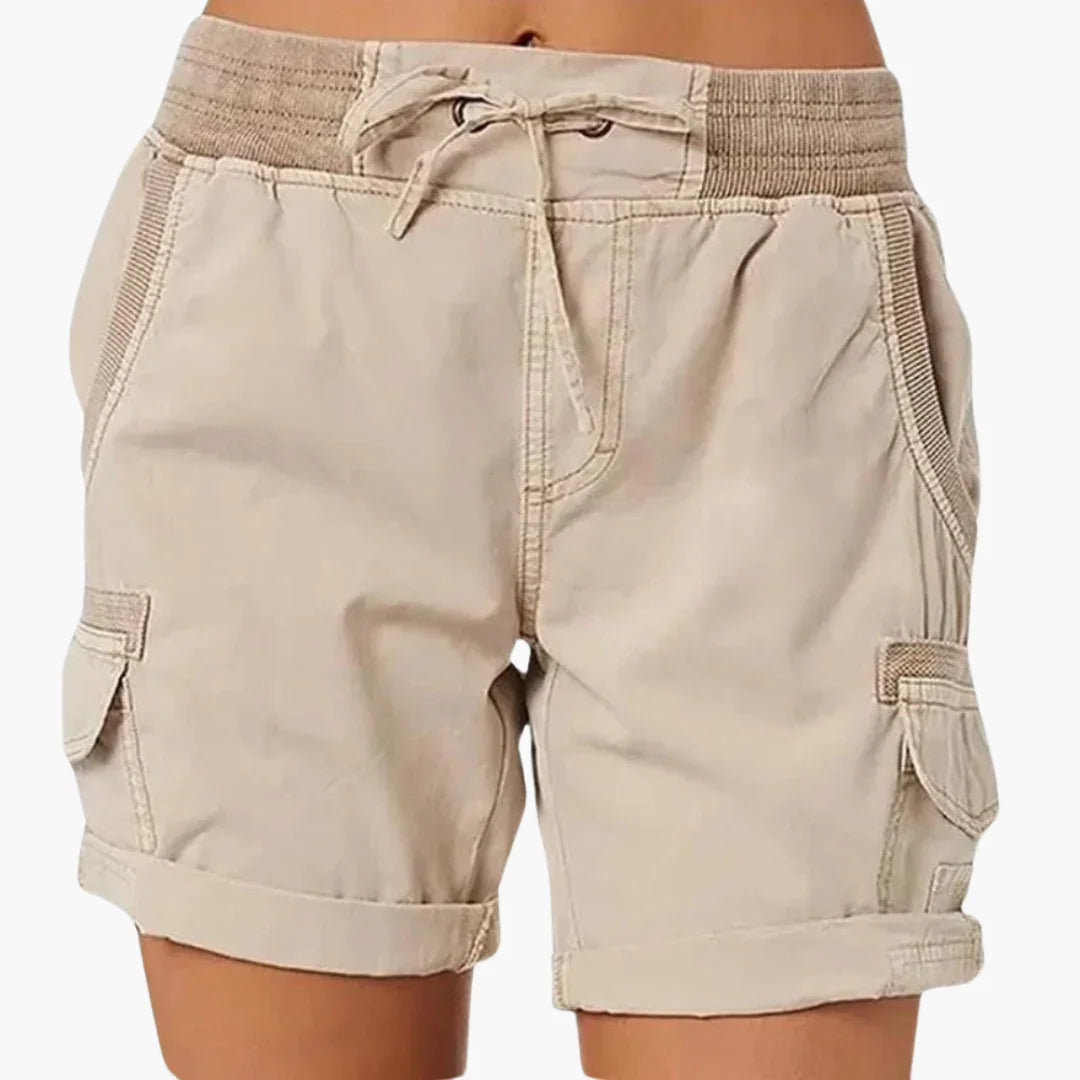 Women's Cargo Shorts with Drawstring  Comfortable and Stylish
