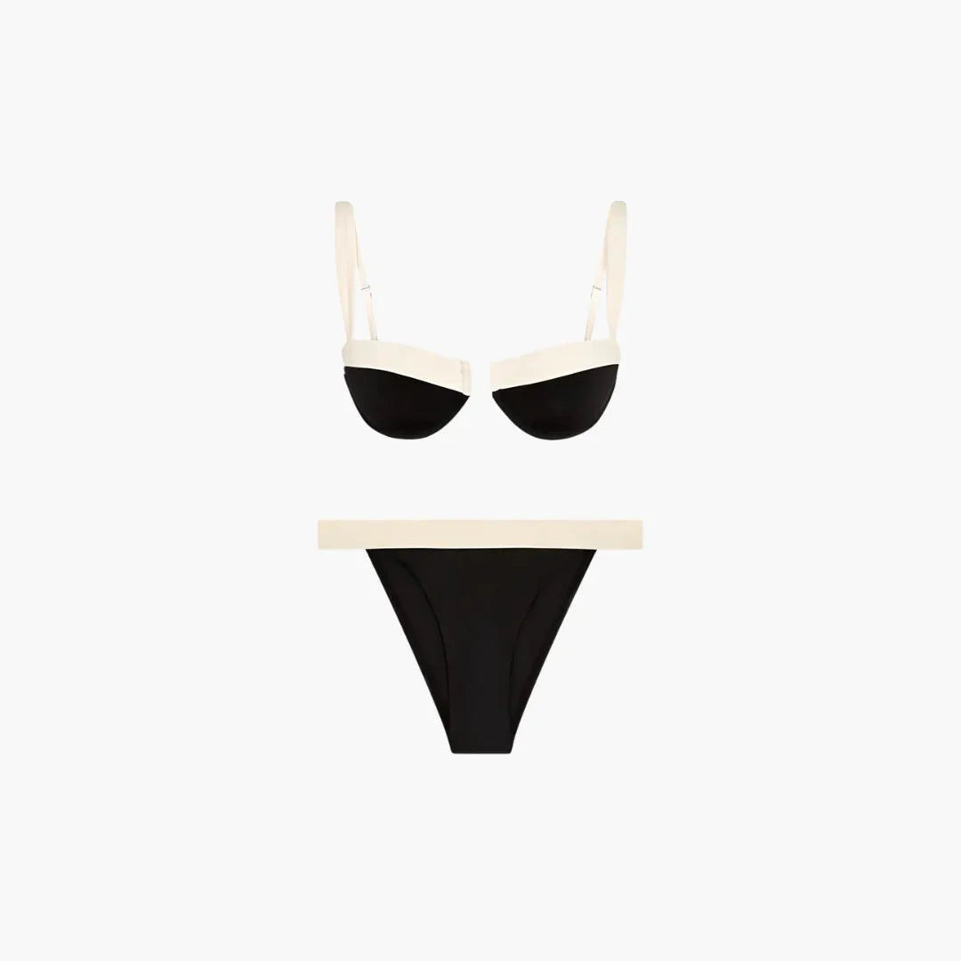 Bavane | Women's Bikini Set with Underwired Straps and High-Cut Briefs
