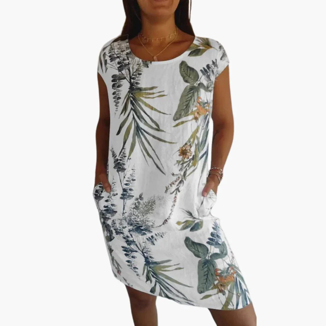 Bavane | Summer Dress for Women with Floral Pattern  Loose Style