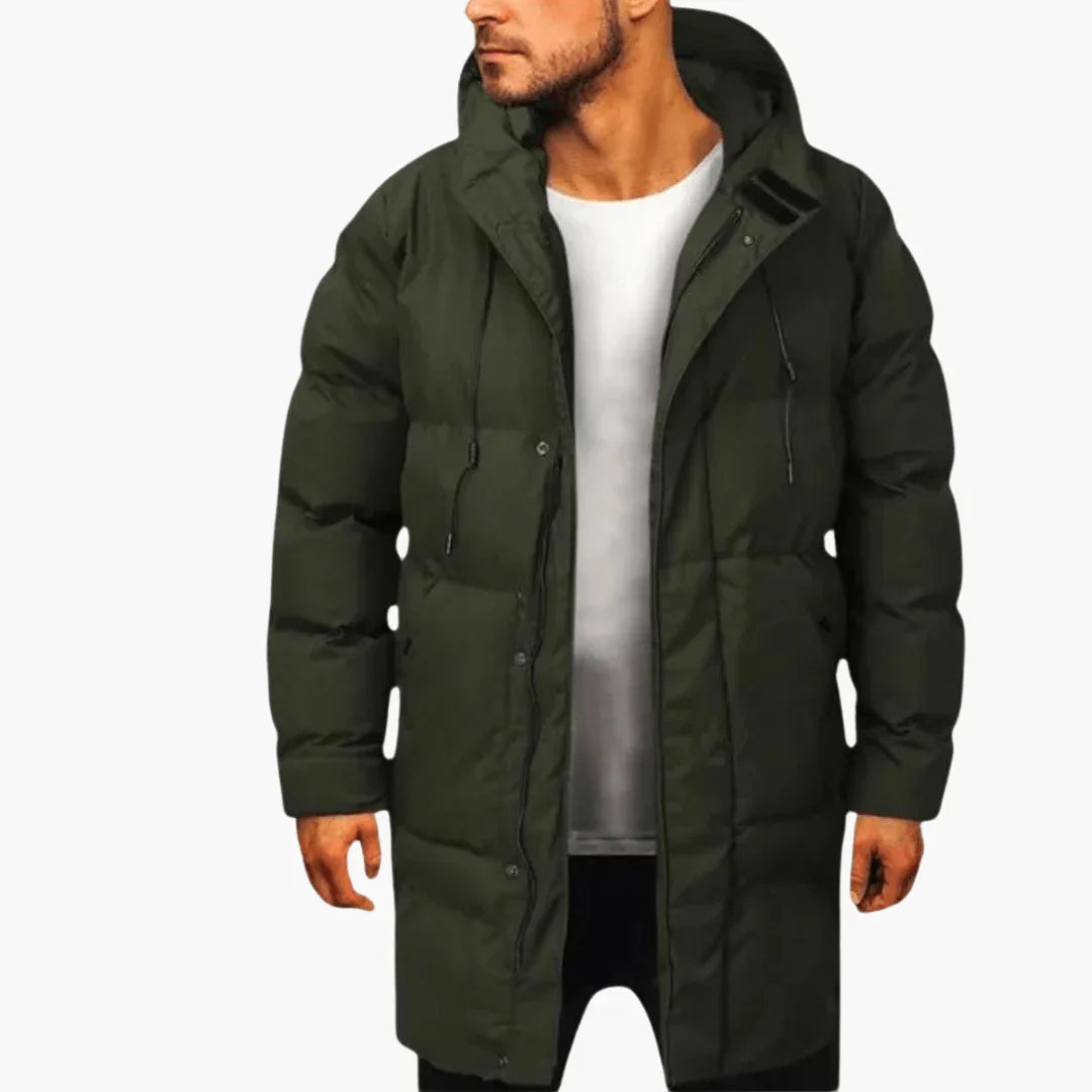 Parka for Men  Winter Jacket with Hood and Thermal Insulation