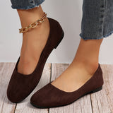Women's Loafers with Slip On and Plain Toe