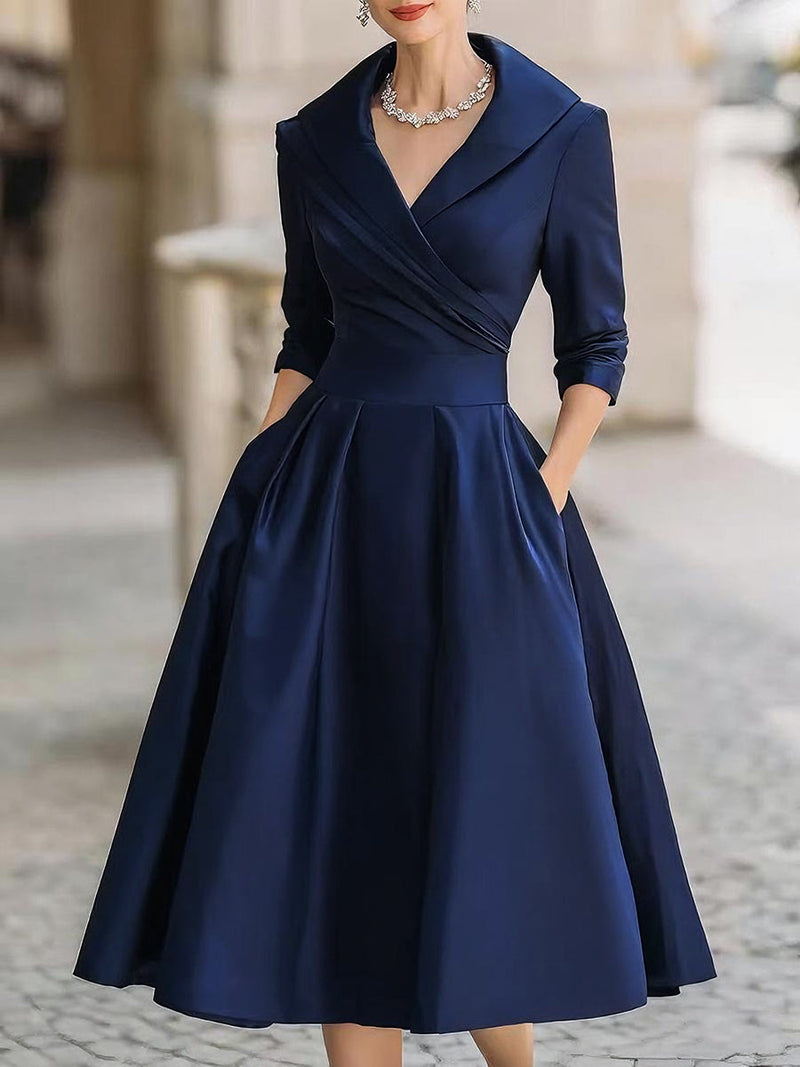 Women's Cocktail Midi Dress | A-Line