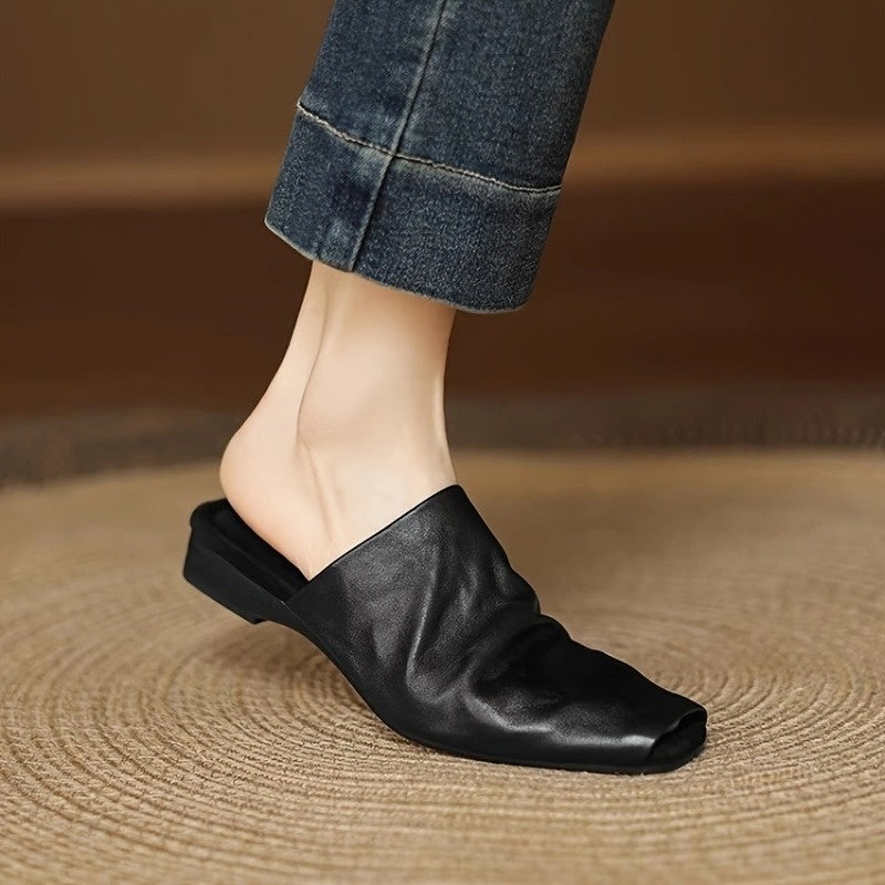 Bavane | Women's Mule Shoes with Slip-On and Cap Toe
