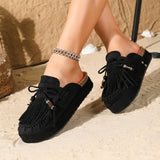Saffron | Women's Sandals with Tassel Detail and Platform Sole