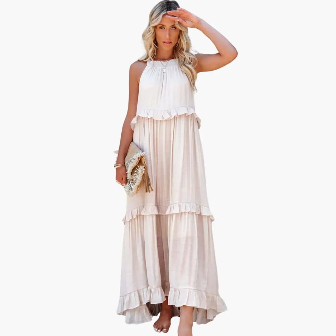 Bavane | Maxi Dress Layers - Ruffled Dress for Women, Elegant & Airy