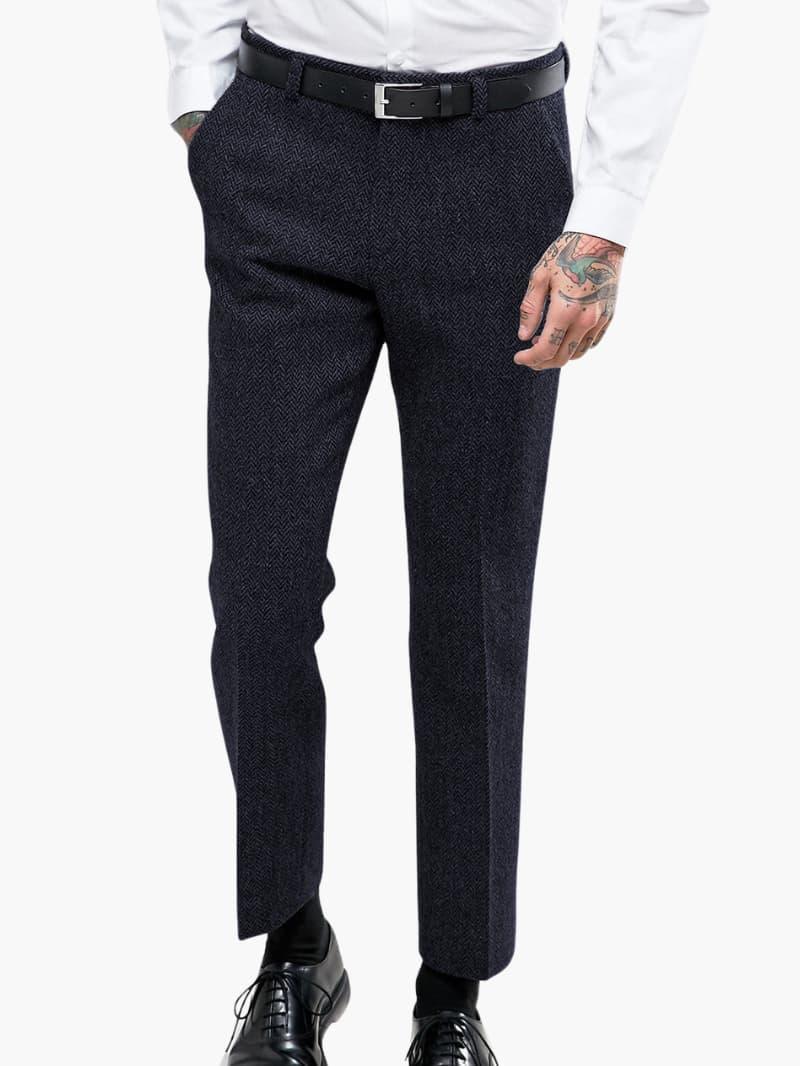 Bavane | Vintage Tweed Trousers for Men  Stylish & Timeless Elegant Fit