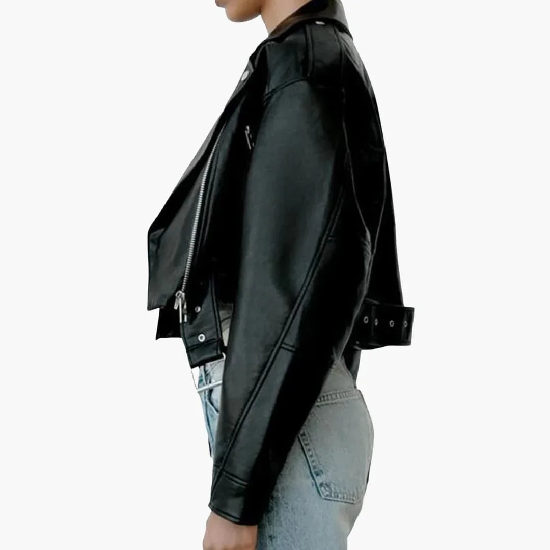 Short Biker Jacket for Women