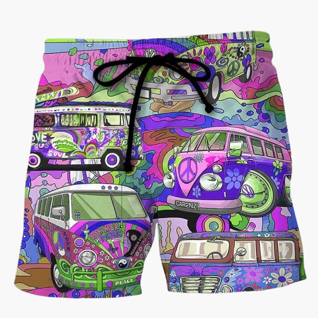 Colorful Printed Boardshorts for Men - Summer Beach Fashion