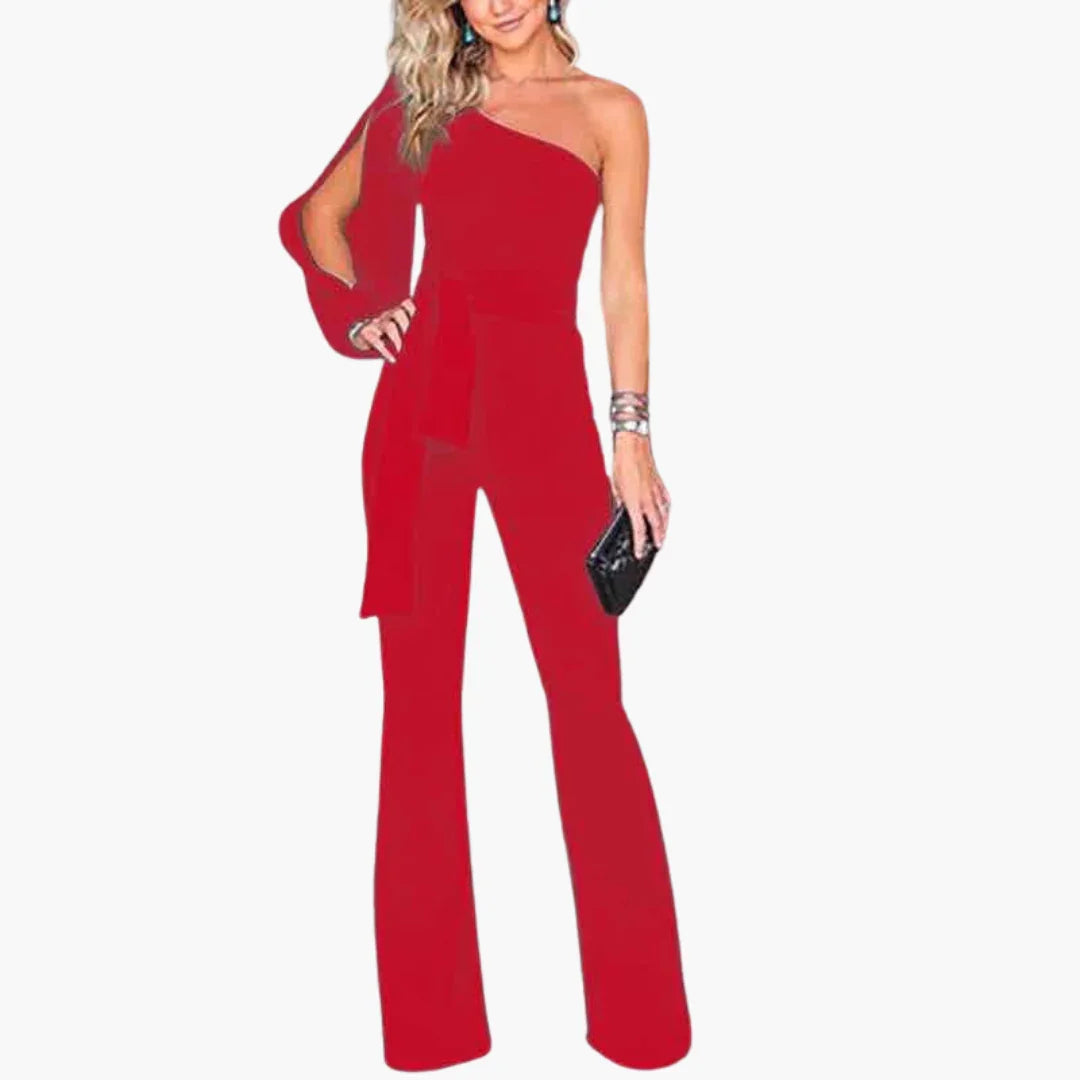 Elegant Jumpsuit for Women  One-Shoulder & Tailored