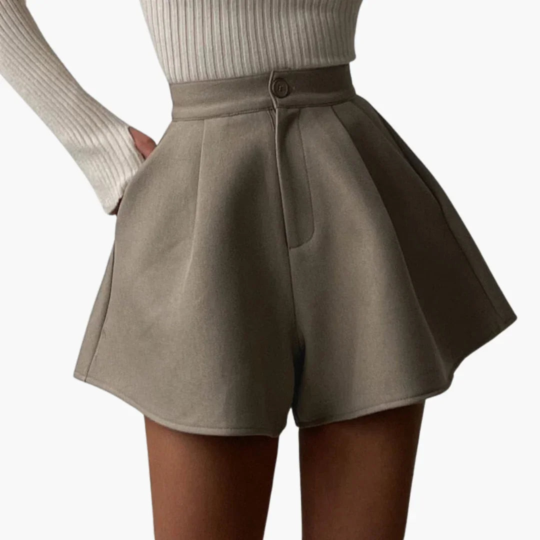 Pleated Shorts with Wide Cut - Women's Summer Chic