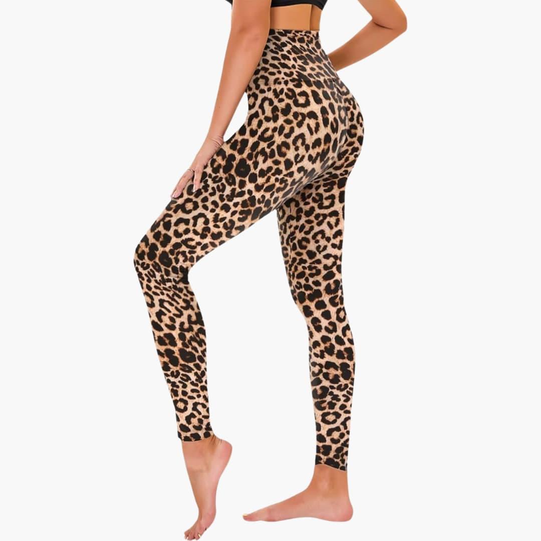Bavane | Women's Leggings with Leopard Print and High Waist