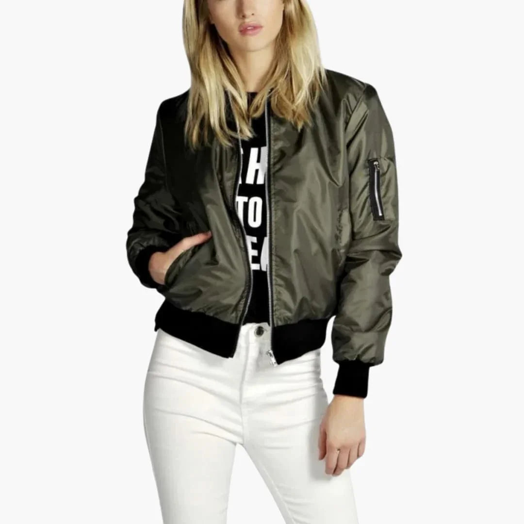 Long Sleeve Bomber Jacket for Women
