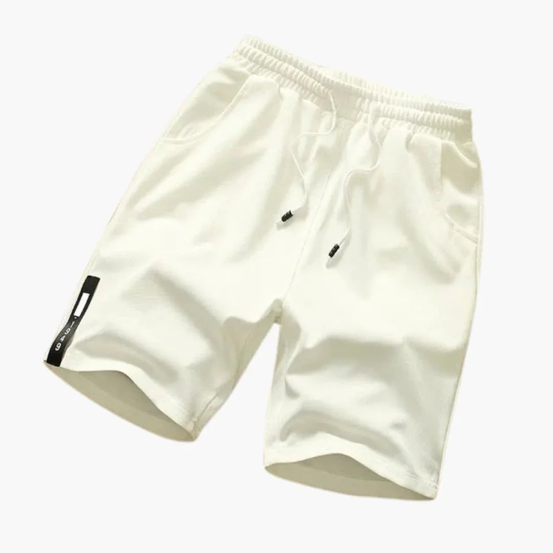 Men's Summer Shorts with Drawstring and Side Pockets