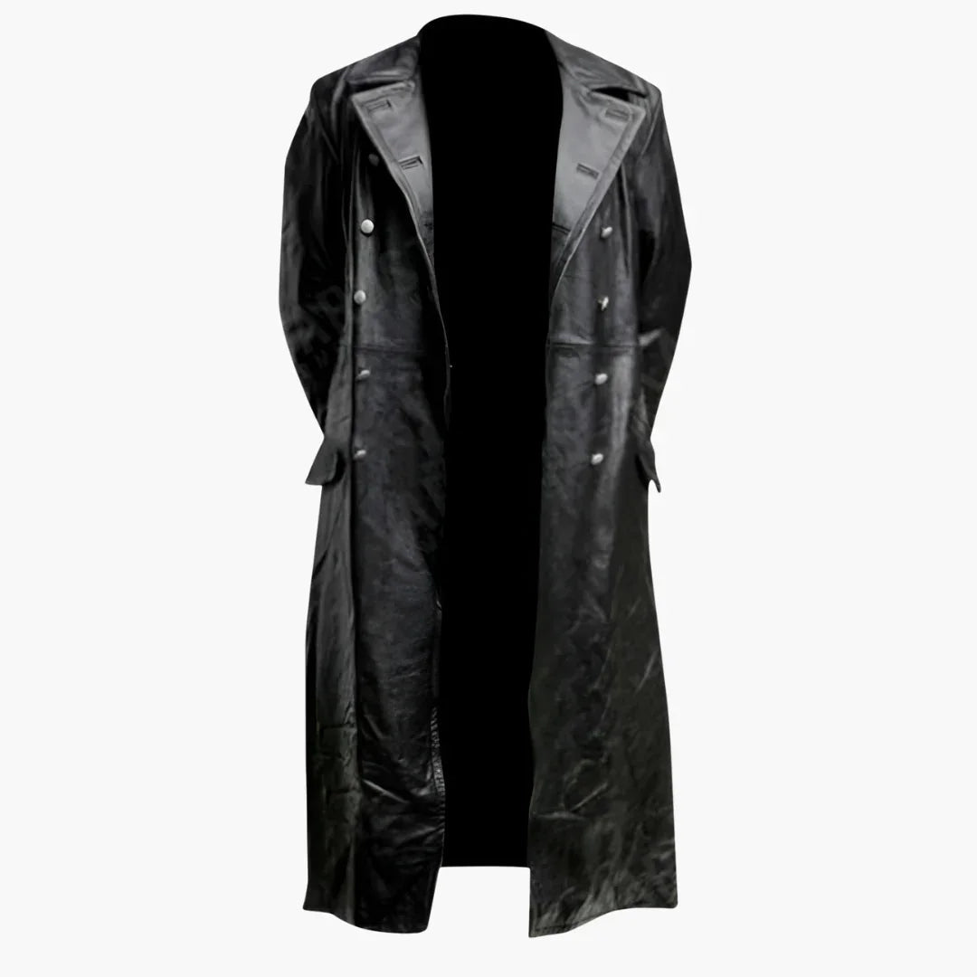 Men's coat with double-breasted front