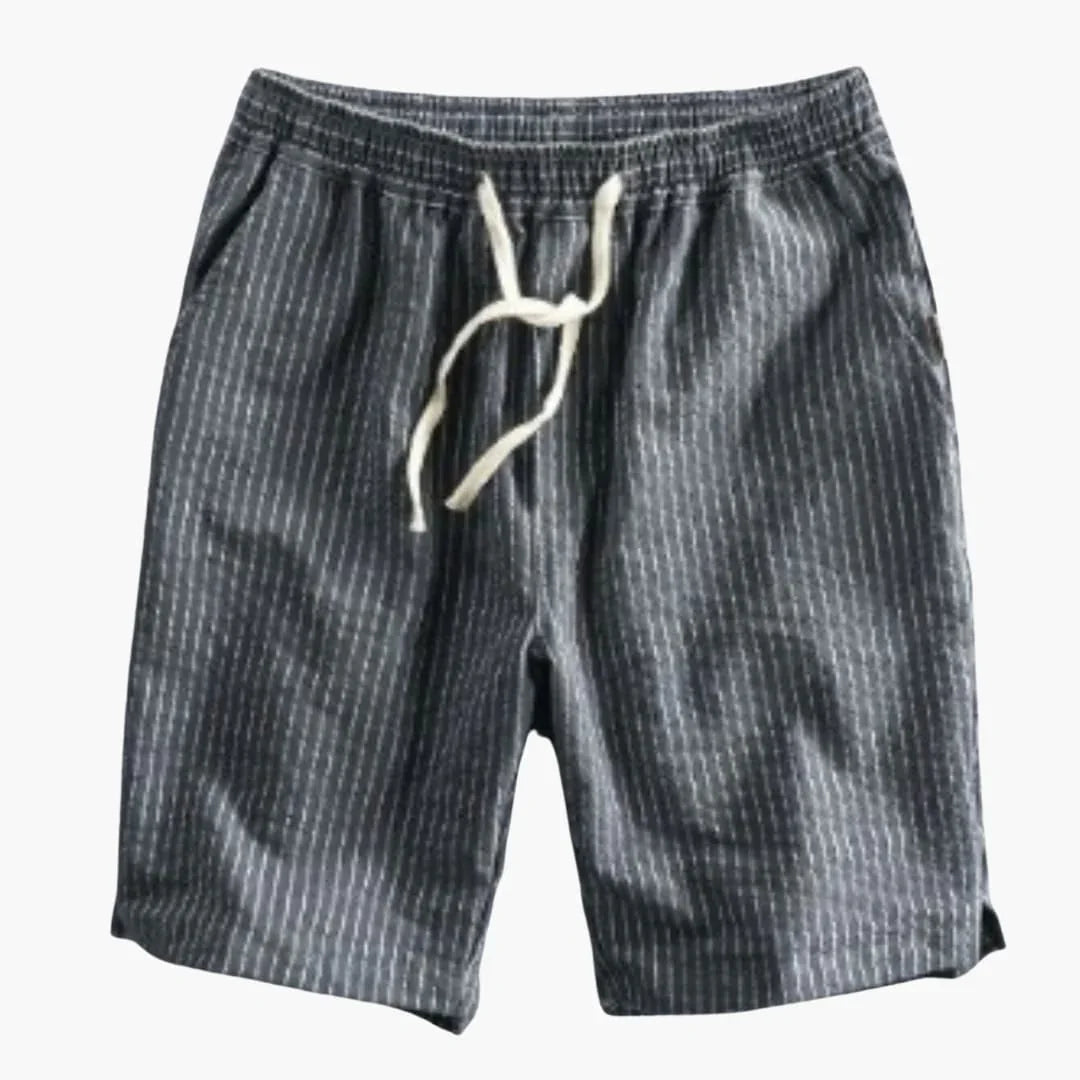 Knee-Length Summer Shorts for Men with Elastic Waistband