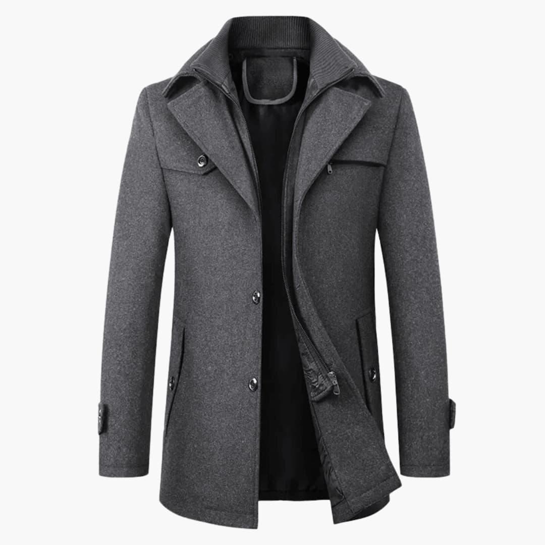Classic Wool Coat for Men  Elegant & Warm for Winter
