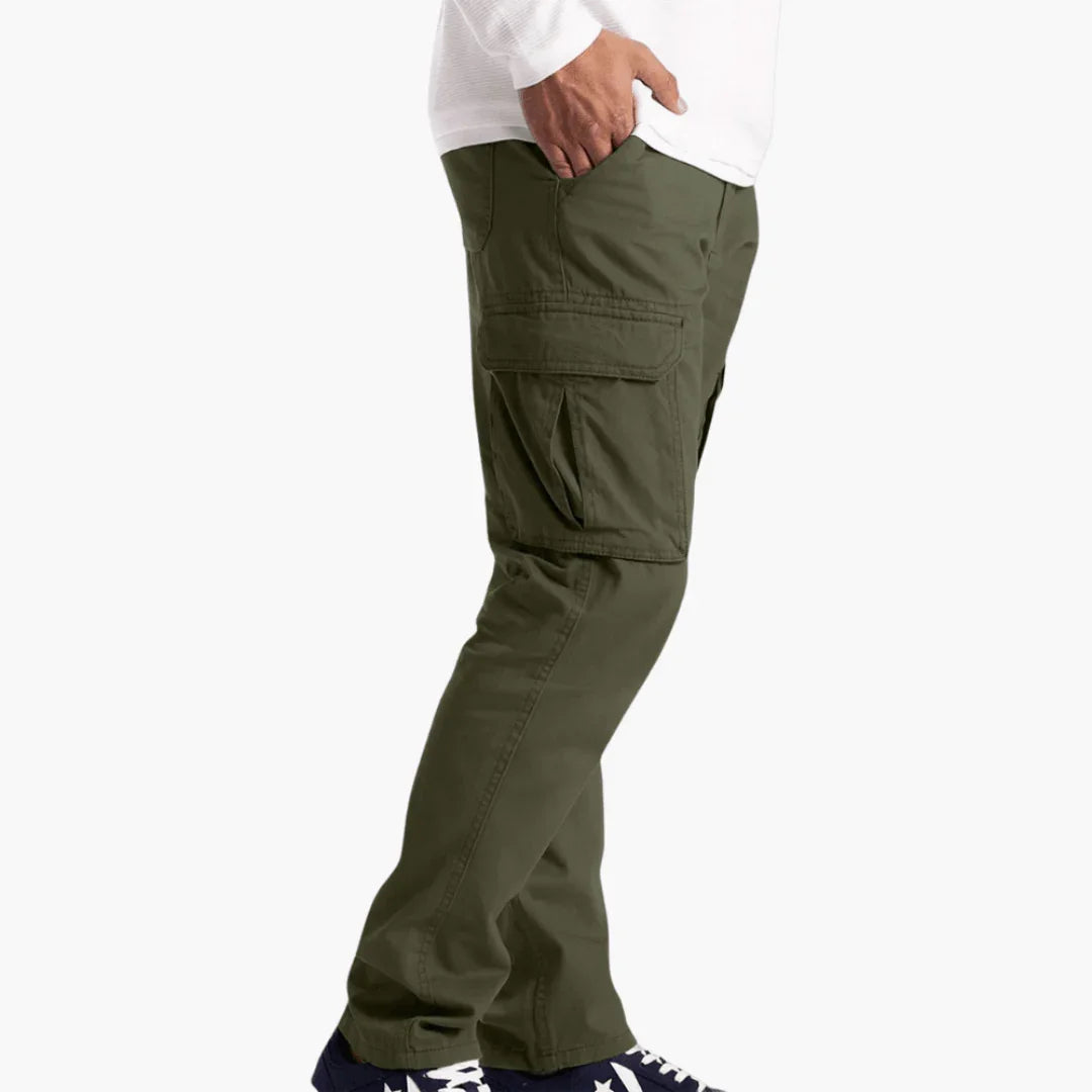 Casual Cargo Pants for Men with Many Pockets