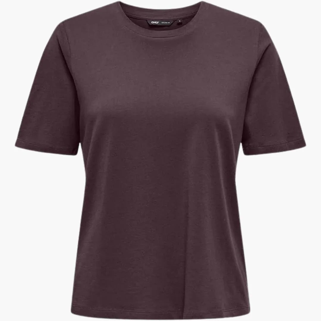 Women's T-Shirt with Round Neck and Short Sleeves Made of Lightweight Fabric