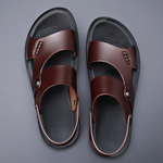 Women's Sandals with Vegan Leather Straps and Cushioned Insole
