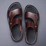 Women's Sandals with Vegan Leather Straps and Cushioned Insole