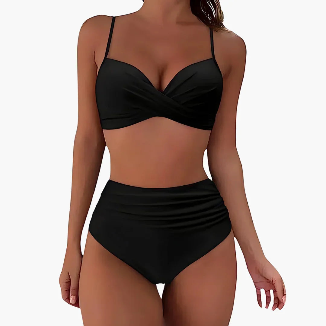 Bikini Set for Women - with High Waist and Adjustable Straps