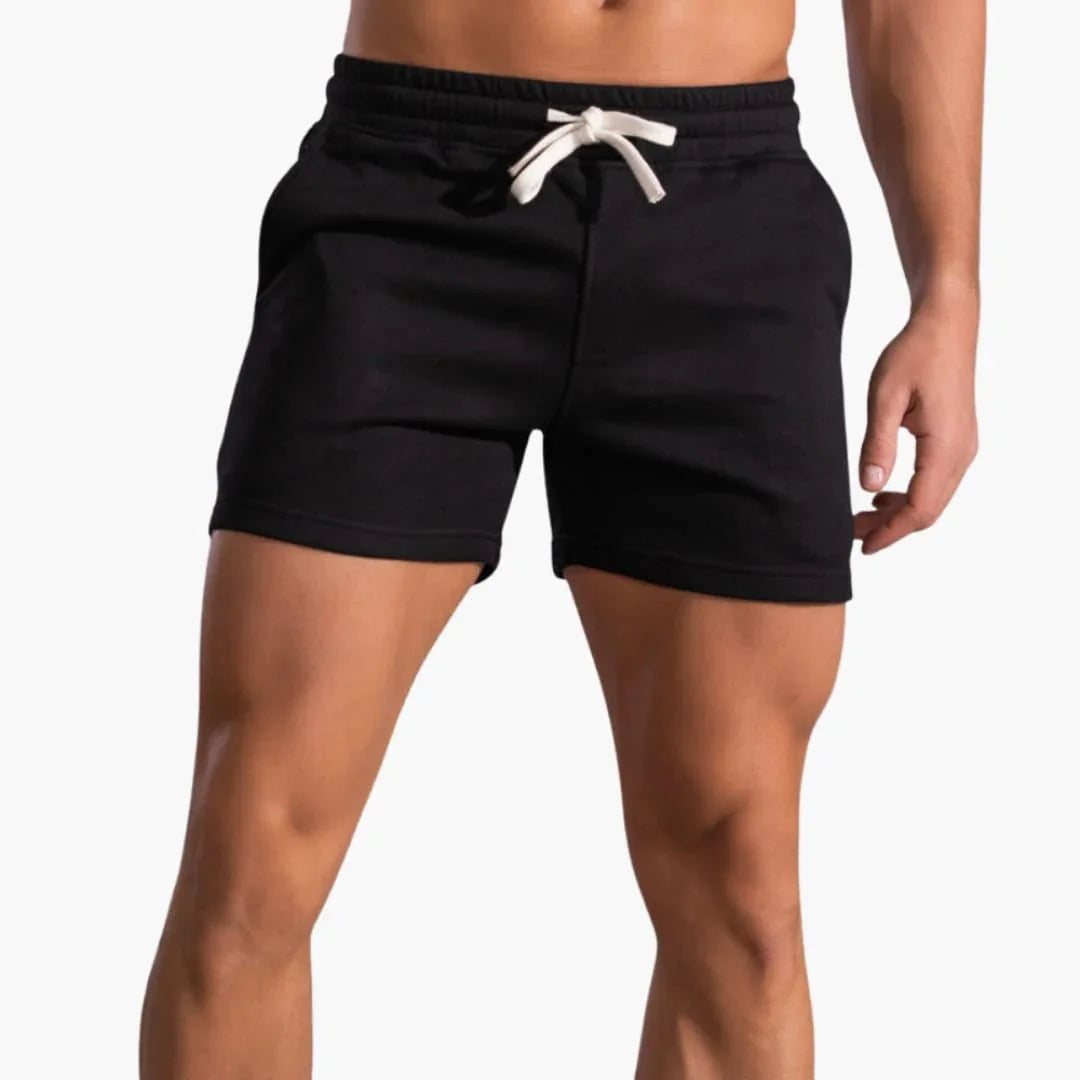Men's Shorts with Elastic Waistband and Drawstring for Summer