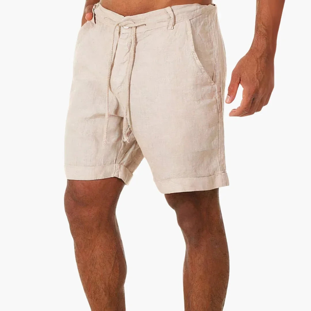 Men's Summer Pants with Drawstring and Side Pockets