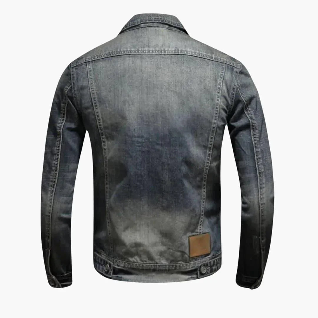 Vintage Men's Denim Jacket  Stylish Classic for Everyday Wear