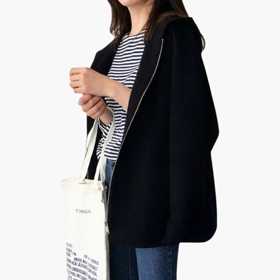 Bavane | Women's jacket with hood, zipper, and side pockets