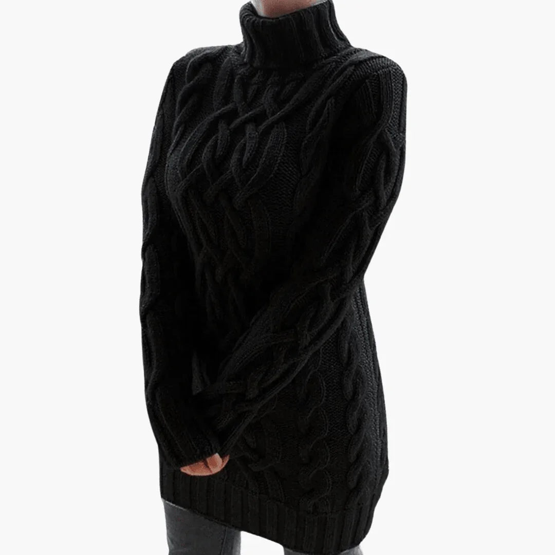 Turtleneck Knit Sweater for Women  Elegant, Soft Top
