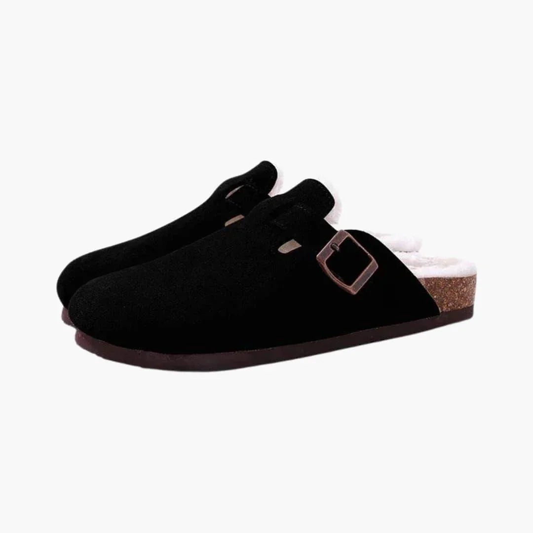 Bavane | Men's Mules with Buckle  Suede Slippers for Men