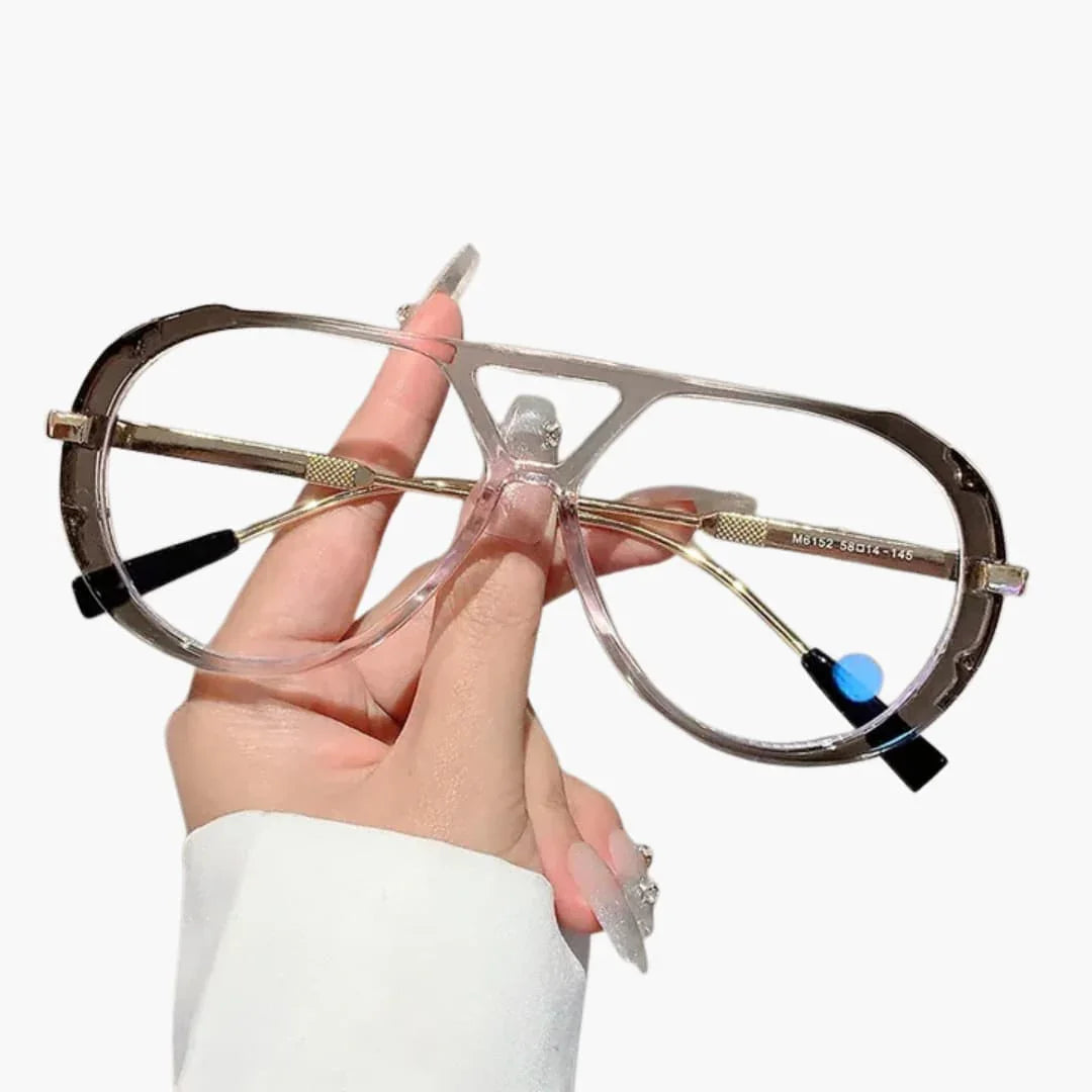 Women's Sunglasses with UV400 Protection and Two-Tone Frame