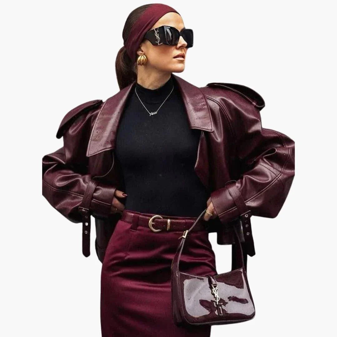 Fashionable Women's Jacket with Lapel Collar  Elegant & Comfortable