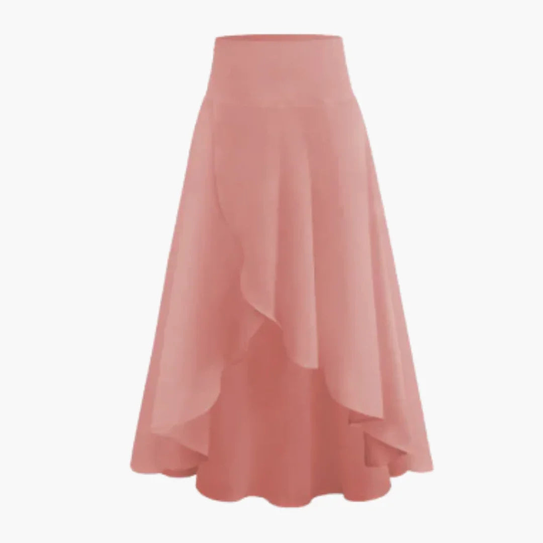 Pleated Skirt for Women - Elegant Midi Skirt with Pleat Design
