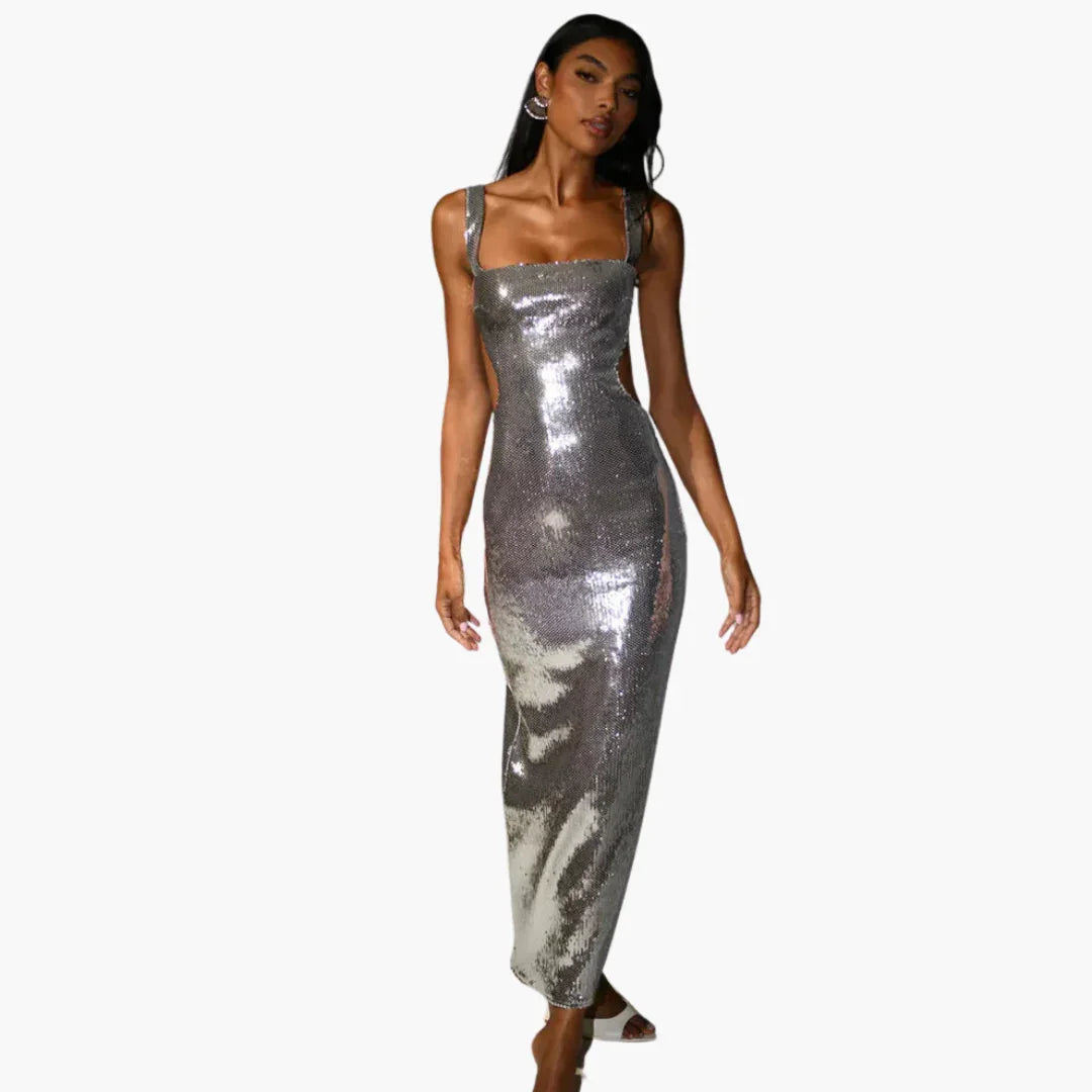 Evening Dress for Women - Glamorous Sequin Dress