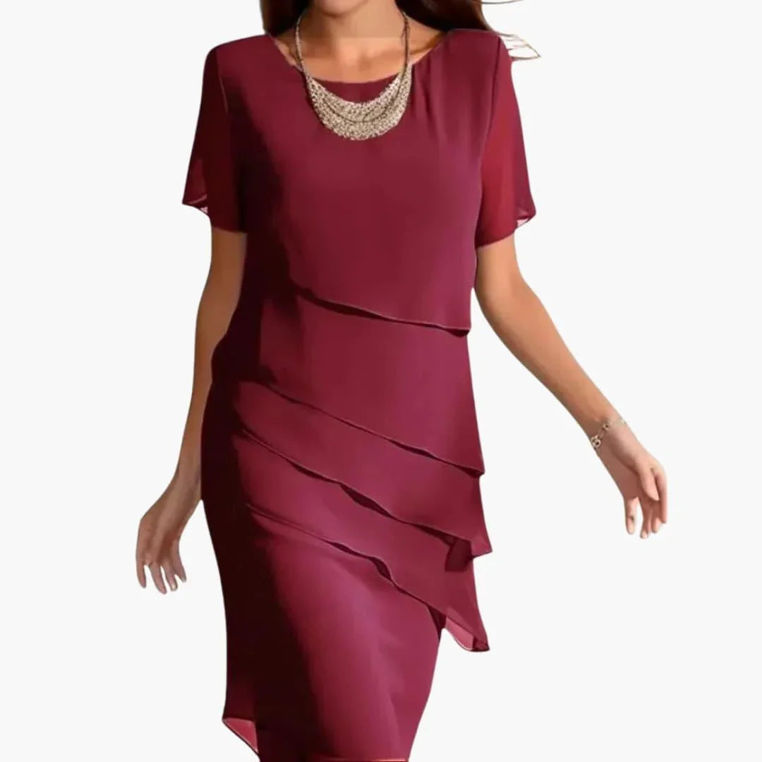 Bavane | Ruffled Wrap Dress for Women  Elegant and Festive