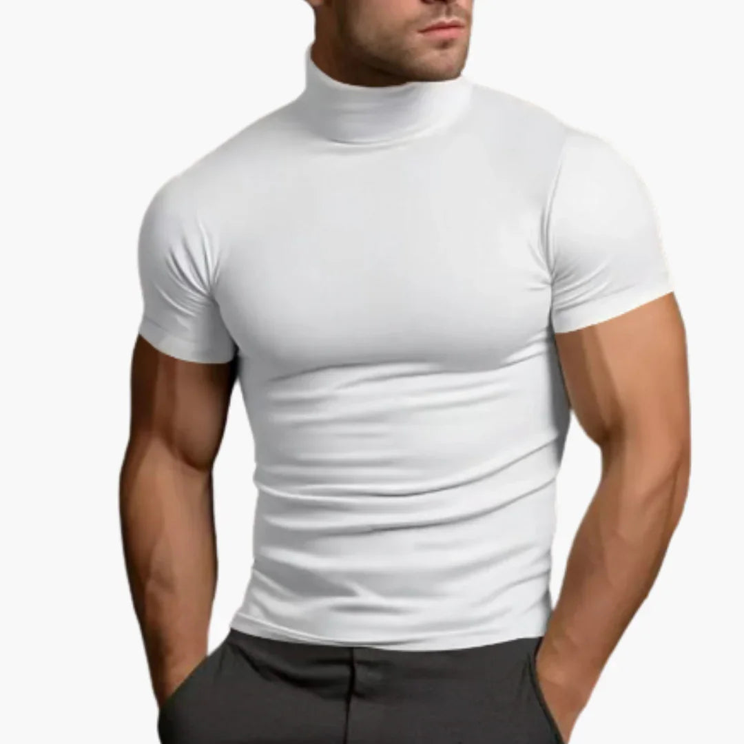 Bavane | Turtleneck T-Shirt for Men  Fitted & Stylish