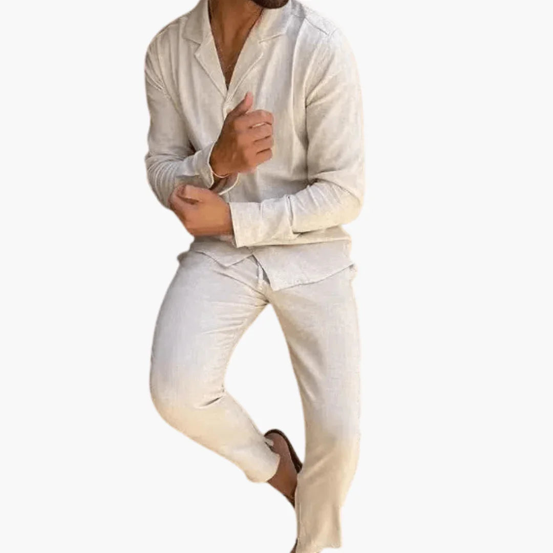 Men's Shirt and Pants Set - Comfortable and Breathable