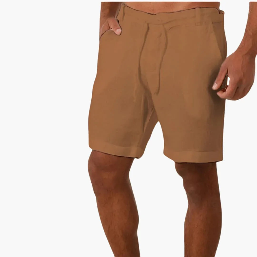 Men's Summer Pants with Drawstring and Side Pockets
